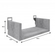 Ραφιέρα τοίχου Derva pakoworld σε cement γκρι απόχρωση 30x15x10cm Ραφιέρα τοίχου Derva pakoworld σε cement γκρι απόχρωση 30x15x10cm