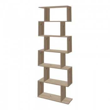 Βιβλιοθήκη Sezen pakoworld σε oak απόχρωση 70x24x191.5εκ