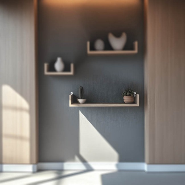 Ραφιέρα τοίχου Derva pakoworld σε oak απόχρωση 60x15x10cm Ραφιέρα τοίχου Derva pakoworld σε oak απόχρωση 60x15x10cm