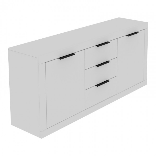 Μπουφές Doha pakoworld σε λευκή απόχρωση 180x45x80.5εκ Μπουφές Doha pakoworld σε λευκή απόχρωση 180x45x80.5εκ