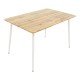 Τραπεζαρία Cuba-Caron pakoworld σετ 5τεμ sonoma-λευκό 120x80x75εκ