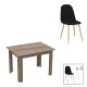 Τραπεζαρία Manka-Bella pakoworld σετ 5τεμ σε sonoma truffle απόχρωση 110x80x70εκ Τραπεζαρία Manka-Bella pakoworld σετ 5τεμ σε sonoma truffle απόχρωση 110x80x70εκ