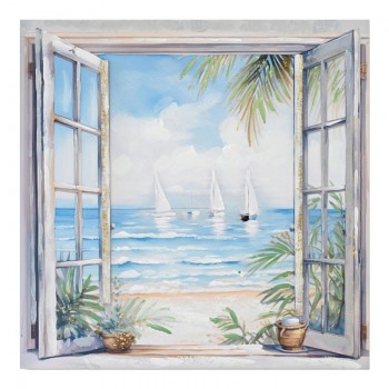 Πίνακας σε καμβά Deive Ι Inart 80x3x80εκ