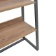 Βιβλιοθήκη Ryder pakoworld καρυδί-μαύρο 75x36x185εκ Βιβλιοθήκη Ryder pakoworld καρυδί-μαύρο 75x36x185εκ