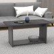 Τραπέζι Kumba pakoworld σε ανθρακί-wenge απόχρωση 80x40x42εκ
