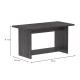 Τραπέζι Kumba pakoworld σε ανθρακί-wenge απόχρωση 80x40x42εκ