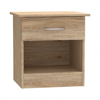 Κομοδίνο Kona pakoworld σε oak απόχρωση 40x34x42εκ