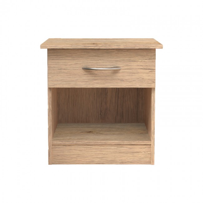 Κομοδίνο Kona pakoworld σε oak απόχρωση 40x34x42εκ Κομοδίνο Kona pakoworld σε oak απόχρωση 40x34x42εκ