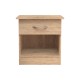 Κομοδίνο Kona pakoworld σε oak απόχρωση 40x34x42εκ Κομοδίνο Kona pakoworld σε oak απόχρωση 40x34x42εκ