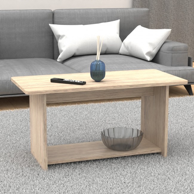 Τραπέζι Kumba pakoworld σε oak απόχρωση 80x40x42εκ Τραπέζι Kumba pakoworld σε oak απόχρωση 80x40x42εκ