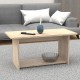 Τραπέζι Kumba pakoworld σε oak απόχρωση 80x40x42εκ Τραπέζι Kumba pakoworld σε oak απόχρωση 80x40x42εκ