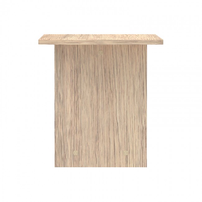 Τραπέζι Kumba pakoworld σε oak απόχρωση 80x40x42εκ Τραπέζι Kumba pakoworld σε oak απόχρωση 80x40x42εκ