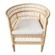 Πολυθρόνα Necorian paakoworld teak ξύλο με pe rattan σε φυσική απόχρωση και λευκό μαξιλάρι 80x70x87εκ Πολυθρόνα Necorian paakoworld teak ξύλο με pe rattan σε φυσική απόχρωση και λευκό μαξιλάρι 80x70x87εκ