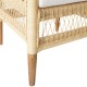 Πολυθρόνα Necorian paakoworld teak ξύλο με pe rattan σε φυσική απόχρωση και λευκό μαξιλάρι 80x70x87εκ Πολυθρόνα Necorian paakoworld teak ξύλο με pe rattan σε φυσική απόχρωση και λευκό μαξιλάρι 80x70x87εκ