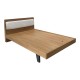 Κρεβάτι Frankly pakoworld διπλό oak-μπεζ pu 150x200εκ Κρεβάτι Frankly pakoworld διπλό oak-μπεζ pu 150x200εκ