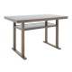 Τραπέζι μπαρ Tenor pakoworld φυσικό ξύλο rubberwood-ΜDF καρυδί 150x90x91.5εκ Τραπέζι μπαρ Tenor pakoworld φυσικό ξύλο rubberwood-ΜDF καρυδί 150x90x91.5εκ