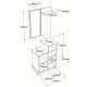 Έπιπλο εισόδου Wizbo pakoworld μελαμίνης λευκό 61x37x82.5εκ Έπιπλο εισόδου Wizbo pakoworld μελαμίνης λευκό 61x37x82.5εκ