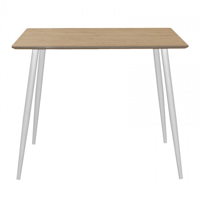 Τραπέζι Cuba pakoworld MDF sonoma-λευκό 70x70x75εκ Τραπέζι Cuba pakoworld MDF sonoma-λευκό 70x70x75εκ