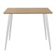 Τραπέζι Cuba pakoworld MDF sonoma-λευκό 70x70x75εκ Τραπέζι Cuba pakoworld MDF sonoma-λευκό 70x70x75εκ