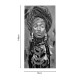 Πίνακας σε καμβά Afro Inart 70x3x140εκ Πίνακας σε καμβά Afro Inart 70x3x140εκ