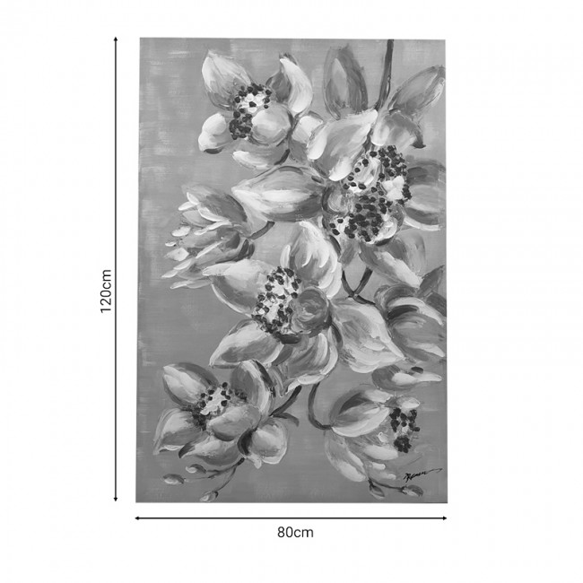 Πίνακας σε καμβά Flourish Inart 80x3x120εκ Πίνακας σε καμβά Flourish Inart 80x3x120εκ