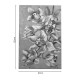 Πίνακας σε καμβά Flourish Inart 80x3x120εκ Πίνακας σε καμβά Flourish Inart 80x3x120εκ