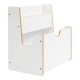 Ραφιέρα Crane pakoworld λευκό mdf 57x34x55εκ Ραφιέρα Crane pakoworld λευκό mdf 57x34x55εκ