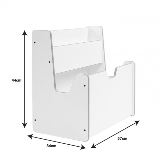 Ραφιέρα Crane pakoworld λευκό mdf 57x34x55εκ Ραφιέρα Crane pakoworld λευκό mdf 57x34x55εκ