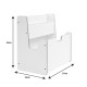 Ραφιέρα Crane pakoworld λευκό mdf 57x34x55εκ Ραφιέρα Crane pakoworld λευκό mdf 57x34x55εκ