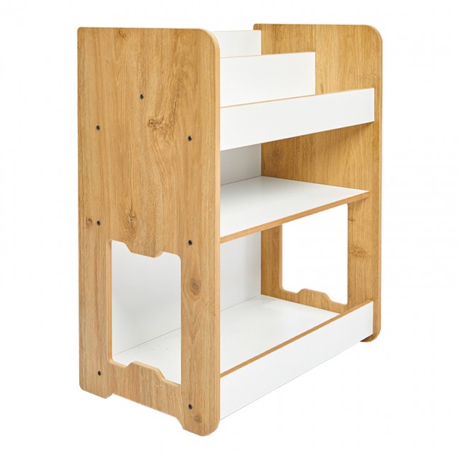 Ραφιέρα Seagull pakoworld φυσικό-λευκό mdf 57x34x70εκ Ραφιέρα Seagull pakoworld φυσικό-λευκό mdf 57x34x70εκ