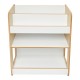 Ραφιέρα Seagull pakoworld φυσικό-λευκό mdf 57x34x70εκ Ραφιέρα Seagull pakoworld φυσικό-λευκό mdf 57x34x70εκ