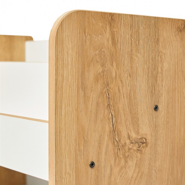 Ραφιέρα Seagull pakoworld φυσικό-λευκό mdf 57x34x70εκ Ραφιέρα Seagull pakoworld φυσικό-λευκό mdf 57x34x70εκ