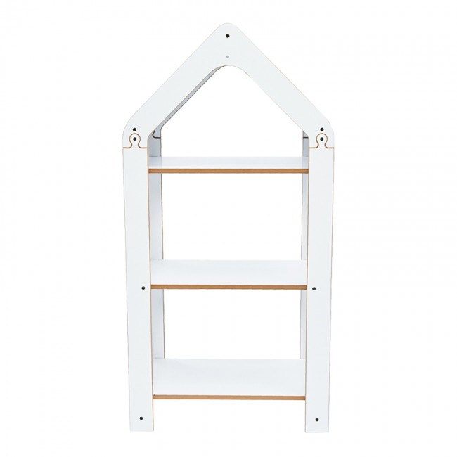 Ραφιέρα Montessori Zoilen I pakoworld λευκό-μπλε mdf 50x30x100εκ Ραφιέρα Montessori Zoilen I pakoworld λευκό-μπλε mdf 50x30x100εκ