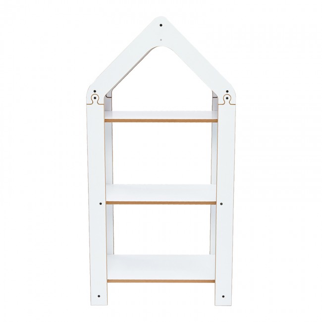 Ραφιέρα Montessori Zoilen I pakoworld λευκό-ροζ mdf 50x30x100εκ Ραφιέρα Montessori Zoilen I pakoworld λευκό-ροζ mdf 50x30x100εκ