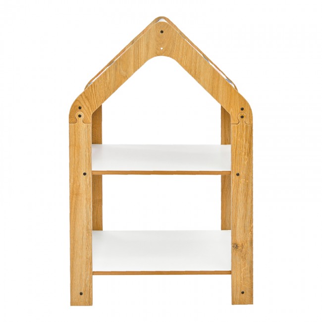 Ραφιέρα Montessori Zoilen pakoworld φυσικό-λευκό-μπλε mdf 50x30x80εκ Ραφιέρα Montessori Zoilen pakoworld φυσικό-λευκό-μπλε mdf 50x30x80εκ