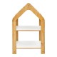 Ραφιέρα Montessori Zoilen pakoworld φυσικό-λευκό-μπλε mdf 50x30x80εκ Ραφιέρα Montessori Zoilen pakoworld φυσικό-λευκό-μπλε mdf 50x30x80εκ