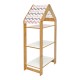 Ραφιέρα Montessori Zoilen I pakoworld λευκό-φυσικό-ροζ mdf 50x30x100εκ Ραφιέρα Montessori Zoilen I pakoworld λευκό-φυσικό-ροζ mdf 50x30x100εκ