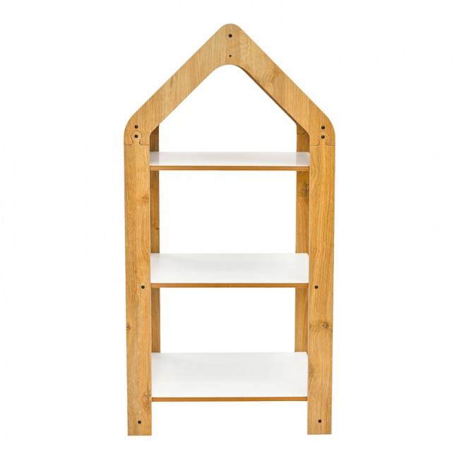 Ραφιέρα Montessori Zoilen I pakoworld λευκό-φυσικό-ροζ mdf 50x30x100εκ Ραφιέρα Montessori Zoilen I pakoworld λευκό-φυσικό-ροζ mdf 50x30x100εκ