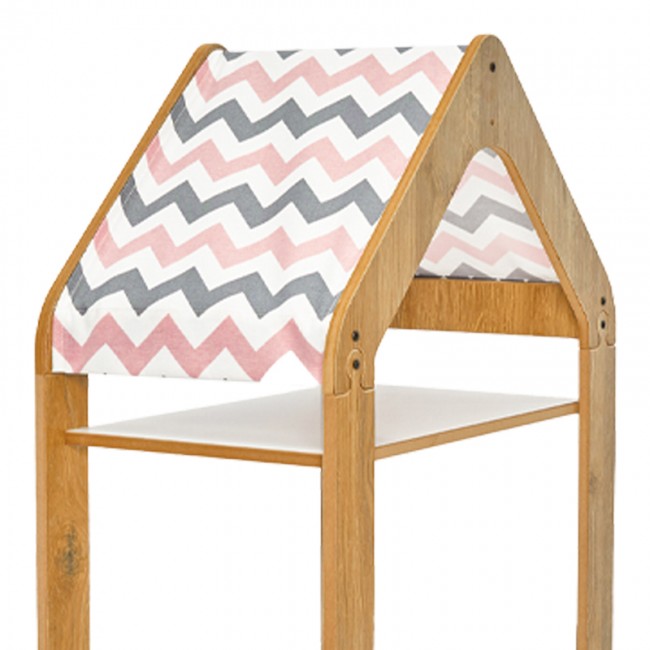 Ραφιέρα Montessori Zoilen I pakoworld λευκό-φυσικό-ροζ mdf 50x30x100εκ Ραφιέρα Montessori Zoilen I pakoworld λευκό-φυσικό-ροζ mdf 50x30x100εκ