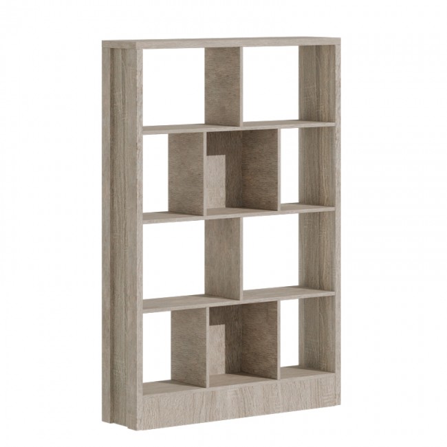Βιβλιοθήκη Dividre pakoworld sonoma oak μελαμίνης 120x30x181εκ Βιβλιοθήκη Dividre pakoworld sonoma oak μελαμίνης 120x30x181εκ