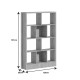 Βιβλιοθήκη Dividre pakoworld sonoma oak μελαμίνης 120x30x181εκ Βιβλιοθήκη Dividre pakoworld sonoma oak μελαμίνης 120x30x181εκ
