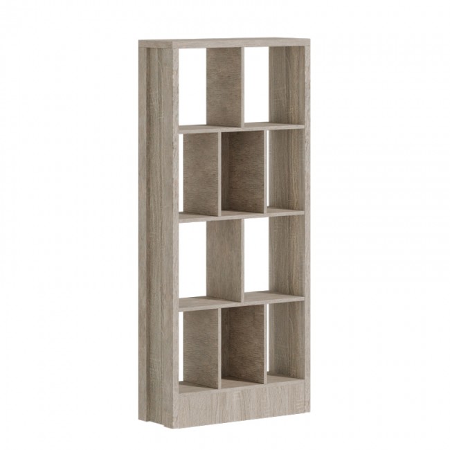 Βιβλιοθήκη Dividre pakoworld sonoma oak μελαμίνης 80x30x181εκ Βιβλιοθήκη Dividre pakoworld sonoma oak μελαμίνης 80x30x181εκ