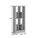 Βιβλιοθήκη Dividre pakoworld sonoma oak μελαμίνης 80x30x181εκ Βιβλιοθήκη Dividre pakoworld sonoma oak μελαμίνης 80x30x181εκ