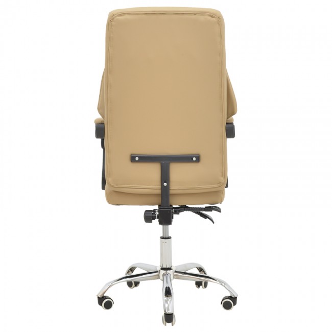 Καρέκλα γραφείου διευθυντή Glorin pakoworld μπεζ pu 60x68x128εκ Καρέκλα γραφείου διευθυντή Glorin pakoworld μπεζ pu 60x68x128εκ
