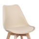 Καρέκλα Gaston pakoworld PP-PU taupe απόχρωση- φυσικό πόδι 43x51x75εκ Καρέκλα Gaston pakoworld PP-PU taupe απόχρωση- φυσικό πόδι 43x51x75εκ