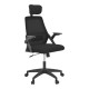 Καρέκλα γραφείου Peja pakoworld mesh ύφασμα μαύρο 58x60x107-117εκ Καρέκλα γραφείου Peja pakoworld mesh ύφασμα μαύρο 58x60x107-117εκ