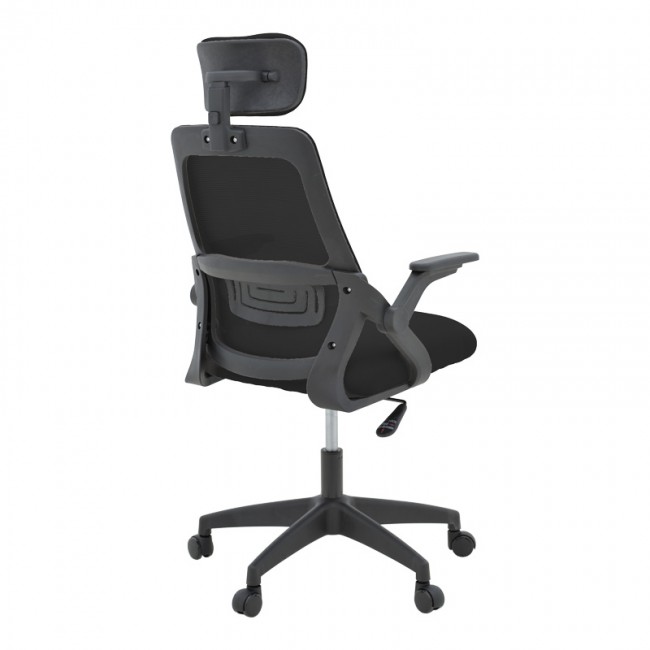 Καρέκλα γραφείου Peja pakoworld mesh ύφασμα μαύρο 58x60x107-117εκ Καρέκλα γραφείου Peja pakoworld mesh ύφασμα μαύρο 58x60x107-117εκ