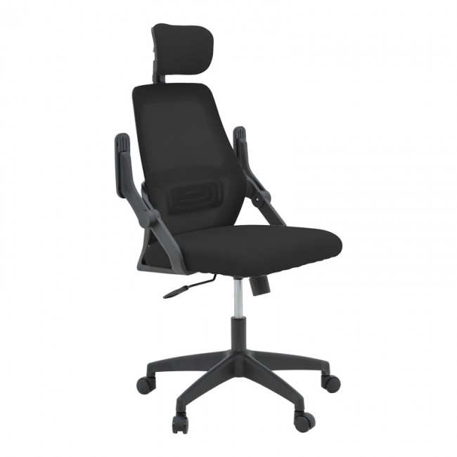 Καρέκλα γραφείου Peja pakoworld mesh ύφασμα μαύρο 58x60x107-117εκ Καρέκλα γραφείου Peja pakoworld mesh ύφασμα μαύρο 58x60x107-117εκ
