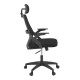Καρέκλα γραφείου Peja pakoworld mesh ύφασμα μαύρο 58x60x107-117εκ Καρέκλα γραφείου Peja pakoworld mesh ύφασμα μαύρο 58x60x107-117εκ