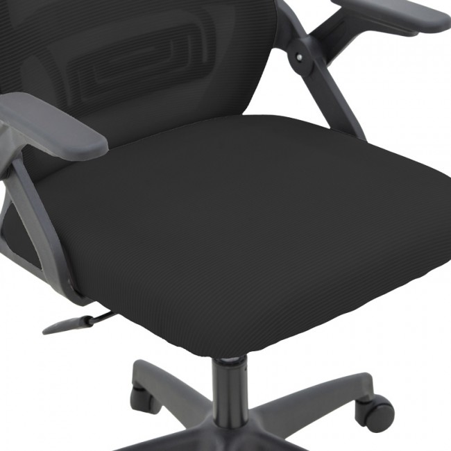 Καρέκλα γραφείου Peja pakoworld mesh ύφασμα μαύρο 58x60x107-117εκ Καρέκλα γραφείου Peja pakoworld mesh ύφασμα μαύρο 58x60x107-117εκ